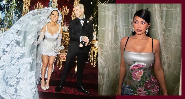 Kourtney、Travis Barker 婚禮一秒變 Dolce & Gabbana 經典時裝騷！Kardashian 家族以極奢麗造型出席祝賀
