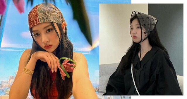韓國頭巾造型，如何戴法才顯時尚不像村姑？學會三角頭巾髮飾的實用配搭