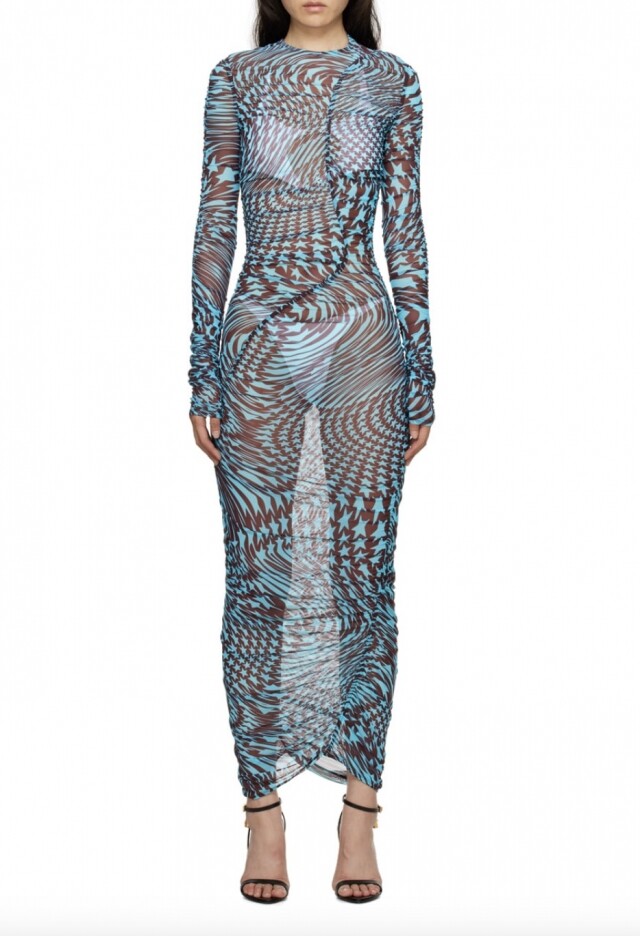 MUGLER 拼色透視長裙 MUGLER 拼色透視長裙