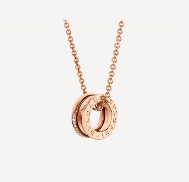 Bvlgari B.Zero 1 18K 玫瑰金鑲鑽石頸鏈 $42,000 Bvlgari B.Zero 1 18K 玫瑰金鑲鑽石頸鏈 $42,000