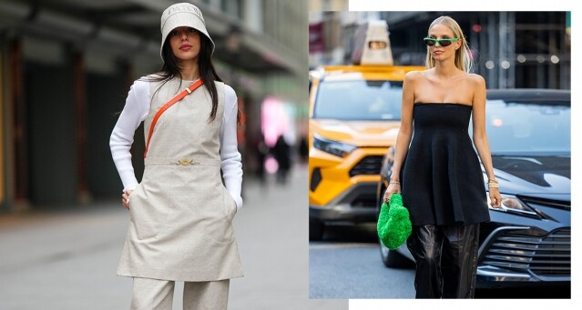 秋冬轉季必學的 Dress over pants 穿搭法！裙褲疊穿如何才能時尚保暖，同時顯高顯瘦？