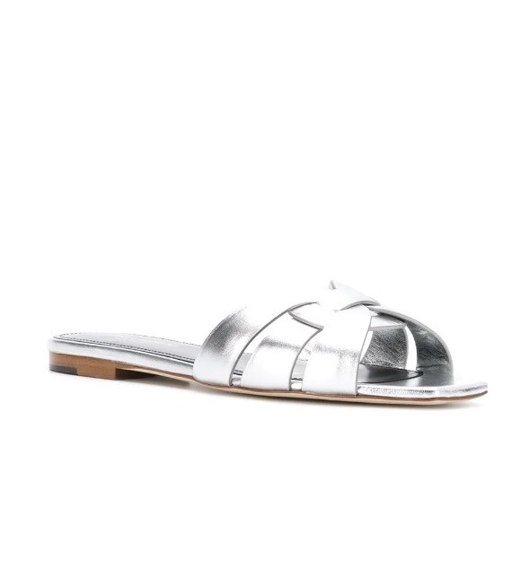 Saint Laurent 銀色涼鞋 $5,254