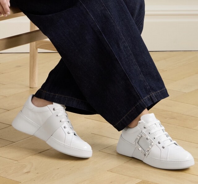 Roger Vivier Viv' Skate Strass Buckle Sneakers Roger Vivier Viv' Skate Strass Buckle Sneakers