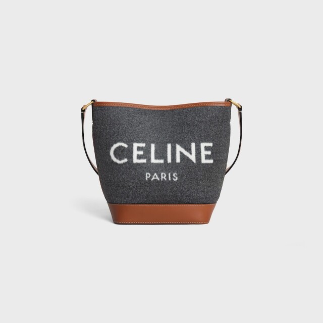 Celine Bucket 布料及小牛皮小型手袋 $17,500