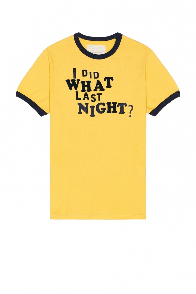 ERL「I Did What Last Night？」 黃色上衣