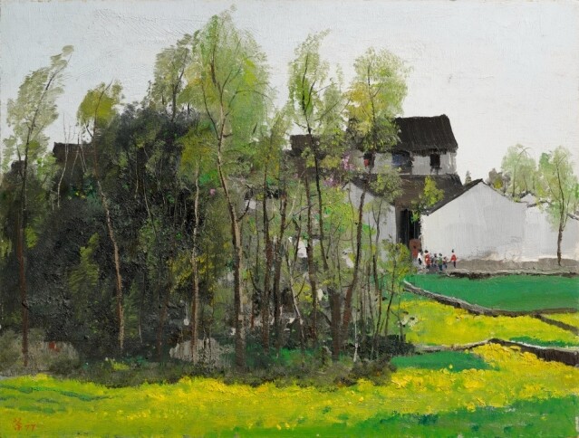Wu Guanzhong, House in Shaoxing, 1977 Wu Guanzhong, House in Shaoxing, 1977
