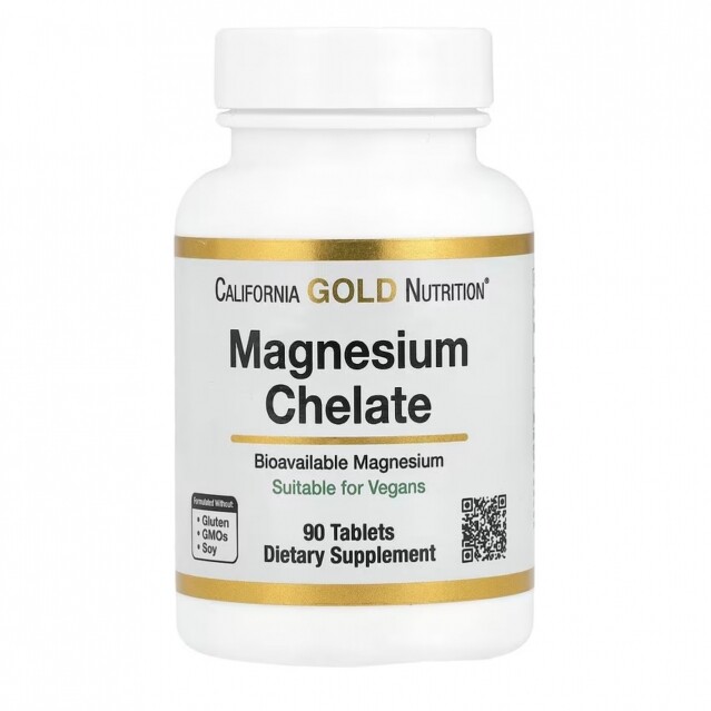 California Gold Nutrition, 螯合鎂,210 毫克,90 片 California Gold Nutrition, 螯合鎂,210 毫克,90 片