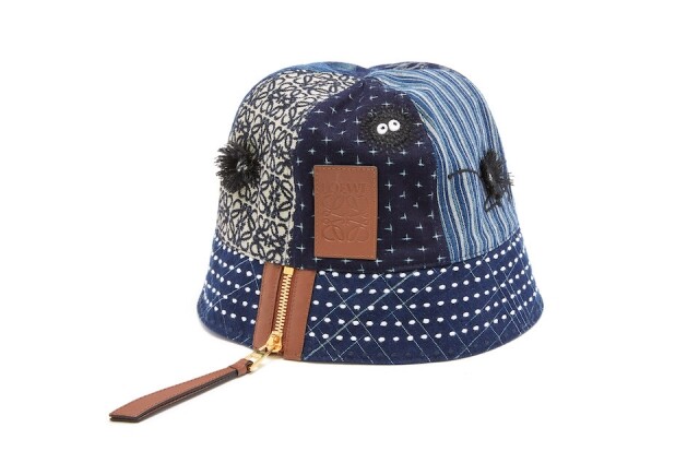同樣是牛仔布 patchwork 的設計元素，亦有用於漁夫帽設計上。