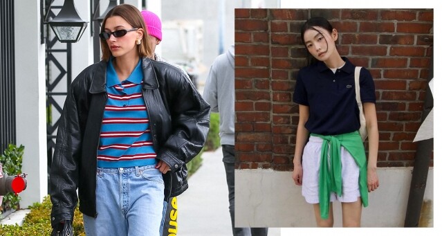 Polo Shirt 風潮捲土回歸！Hailey Bieber、張員瑛都在穿，跟時尚女生一起穿出優雅高級感