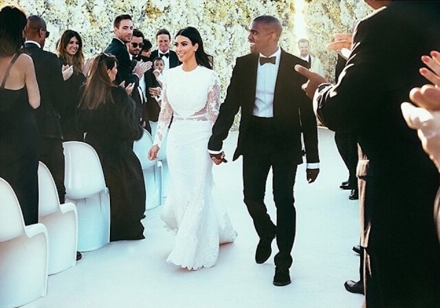 Kim Kardashian 與 Kanye West 的婚禮