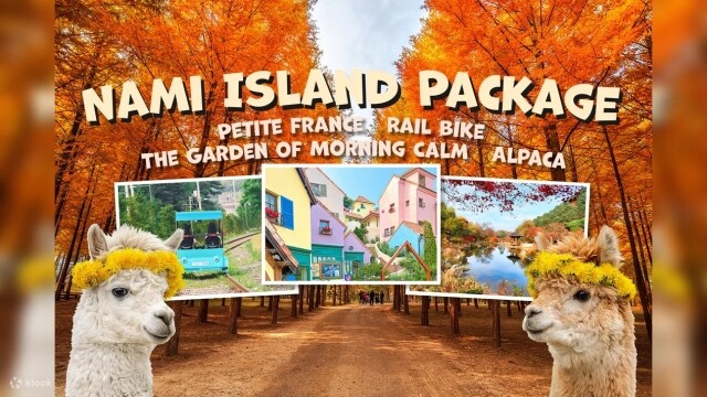 南怡島／草泥馬樂園／鐵道自行車／小法國村／晨靜樹木園之旅