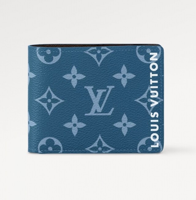 男裝名牌銀包推薦：Louis Vuitton 天藍色 Monogram 銀包 $4,900