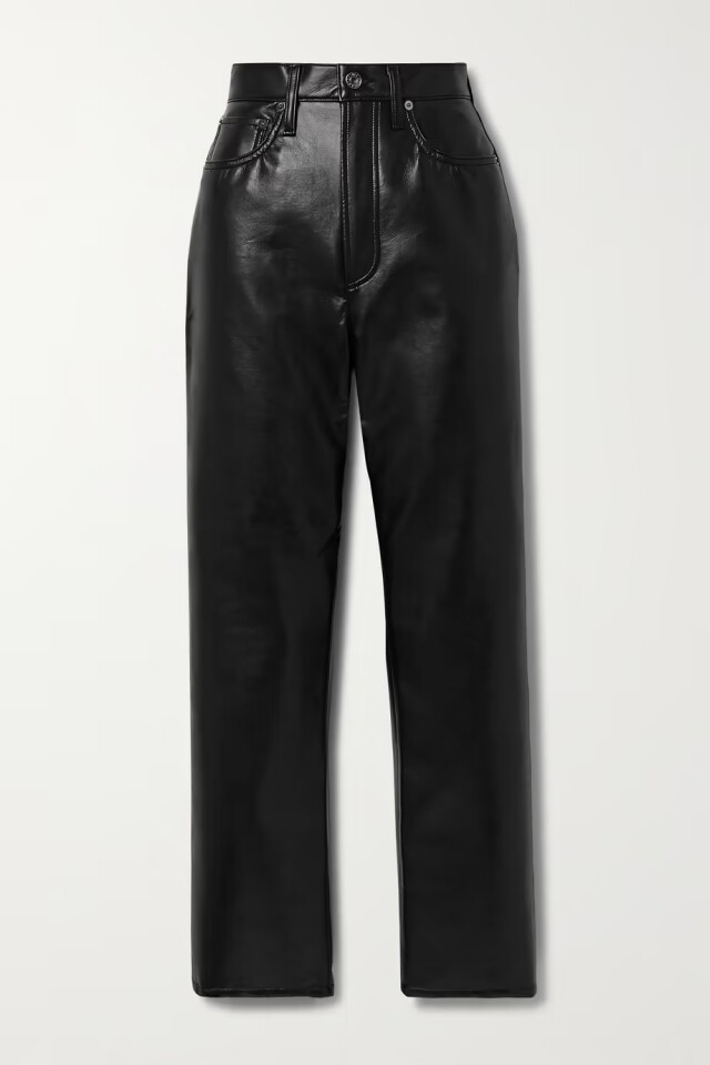 黑色單品推薦：Agolde 皮褲 $2,395
