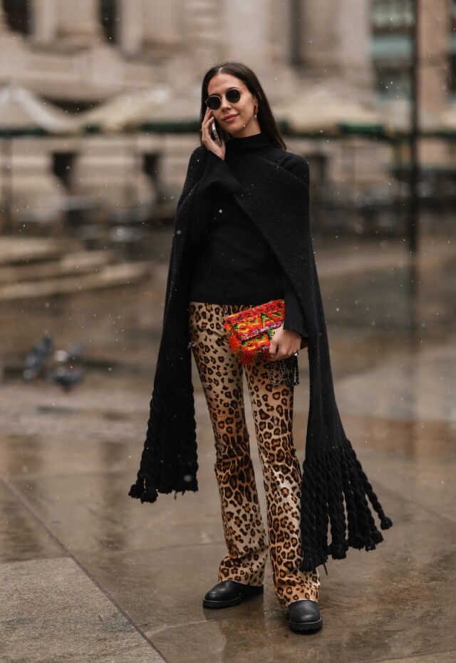 Animal Print 圖案長褲 Animal Print 圖案長褲