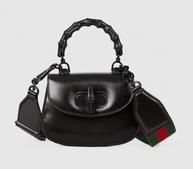 Gucci Bamboo 1947迷你手袋。 Gucci Bamboo 1947迷你手袋。