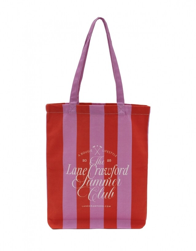 LANE CRAWFORD Summer Club Printed Tote Bag LANE CRAWFORD Summer Club Printed Tote Bag
