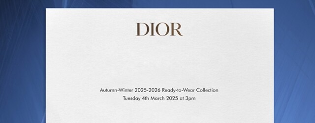 巴黎直擊：Dior 2025 秋季成衣系列