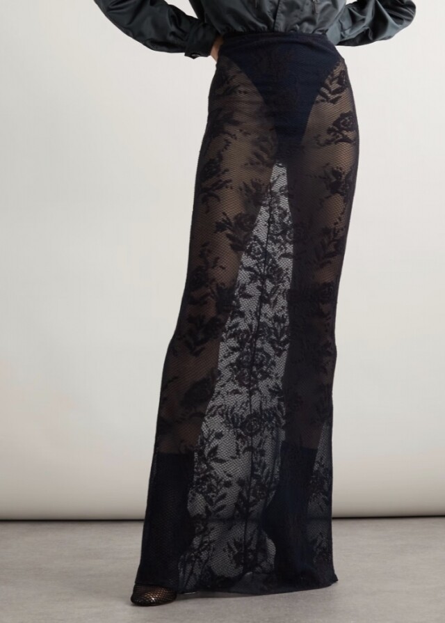 ALAÏA 黑色透視長裙 ALAÏA 黑色透視長裙