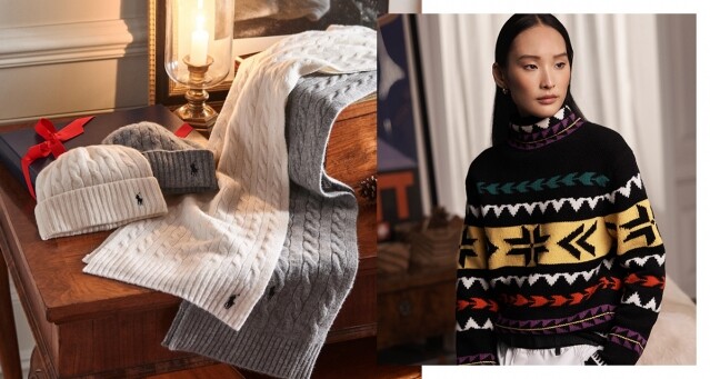 Ralph Lauren 為你準備暖心聖誕禮物！為摯愛設計獨一無二的冬日服飾