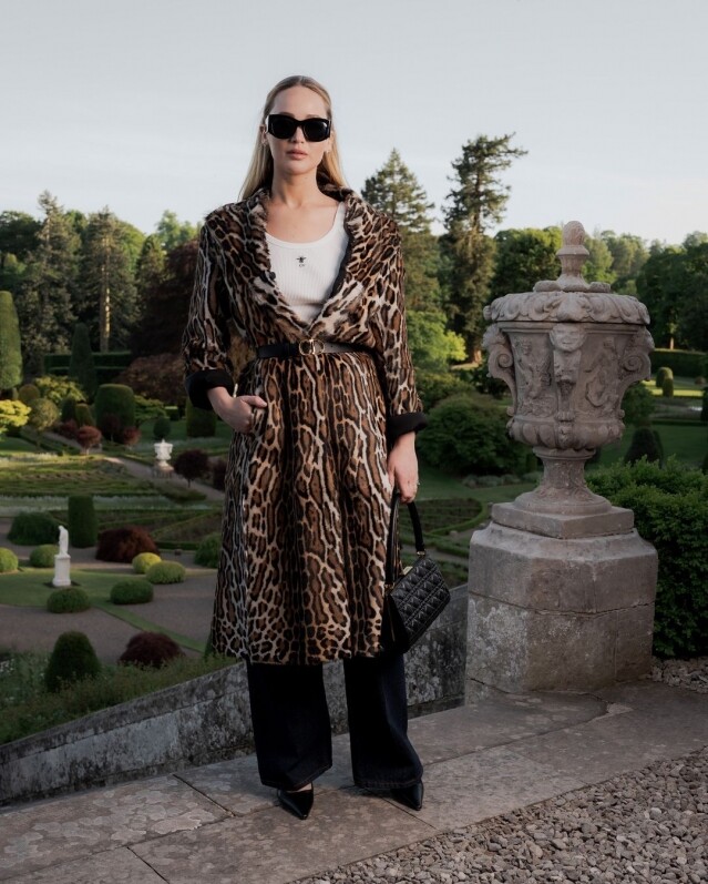 Jennifer Lawrence leopard print
