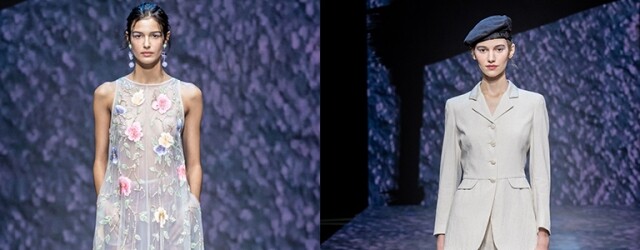Emporio Armani 2023 春夏女裝系列摩登柔美，讓女生們遊走於都市與椰林樹影之間