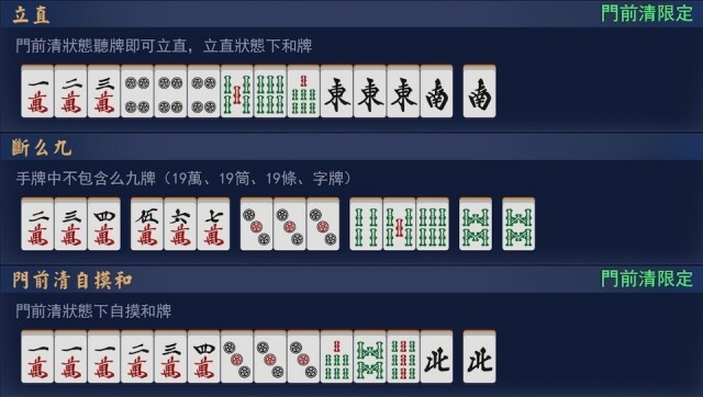 日本麻雀牌型