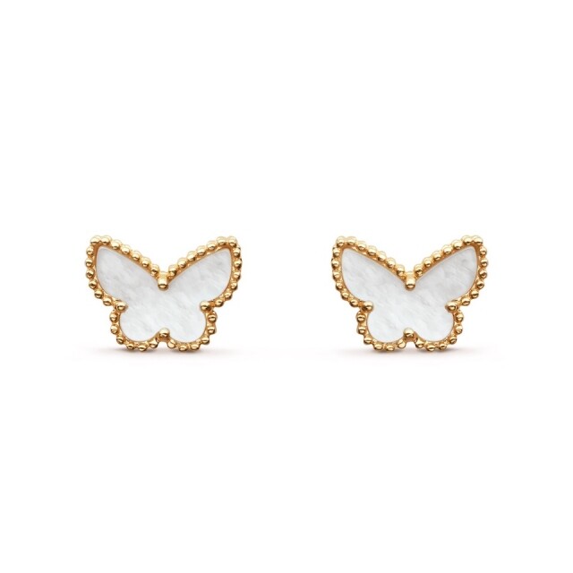 女朋友情人節禮物推薦：Van Cleef & Arpels Sweet Alhambra butterfly 耳環 $19,200