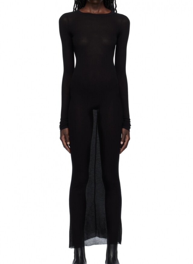 RICK OWENS 黑色透視連身長裙 RICK OWENS 黑色透視連身長裙