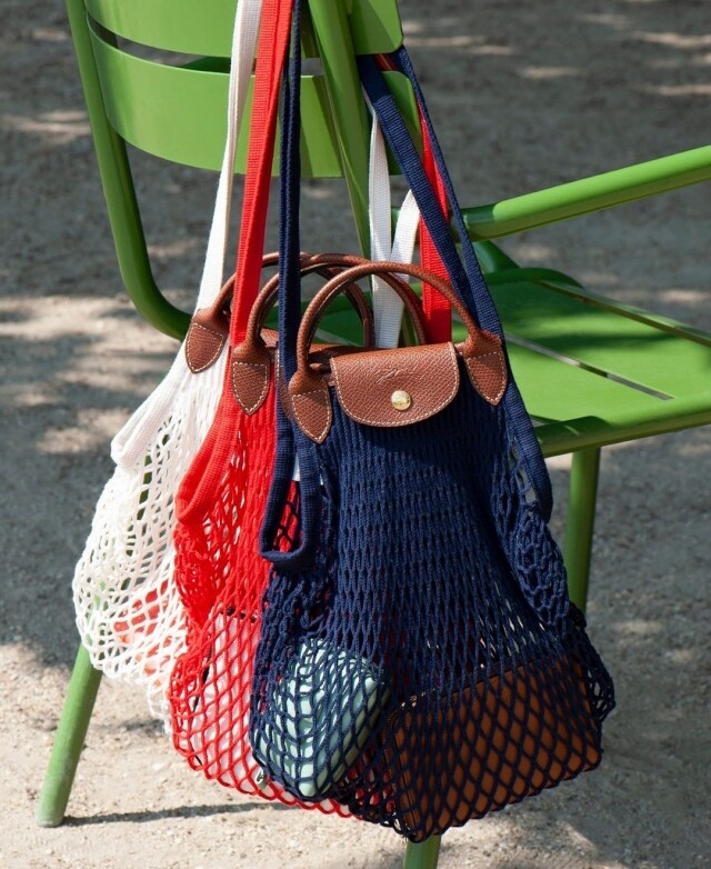 Longchamp 漁網袋顏色