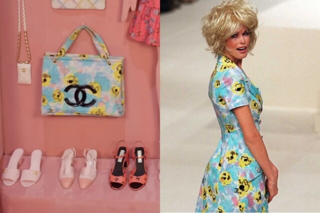 Barbie 衣櫥中這個淺藍色印花手挽袋來自 CHANEL 1997 春夏系列 Barbie 衣櫥中這個淺藍色印花手挽袋來自 CHANEL 1997 春夏系列