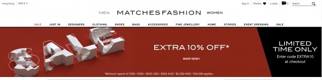 Black Friday 2022 優惠:MATCHESFASHION Black Friday 2022 優惠:MATCHESFASHION