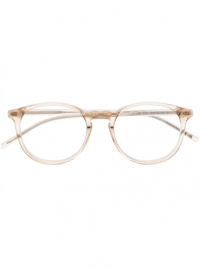 鵝蛋臉眼鏡推薦：Saint Laurent 透明框眼鏡 $2,179