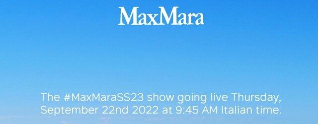 米蘭直擊：Max Mara 2023 春夏系列