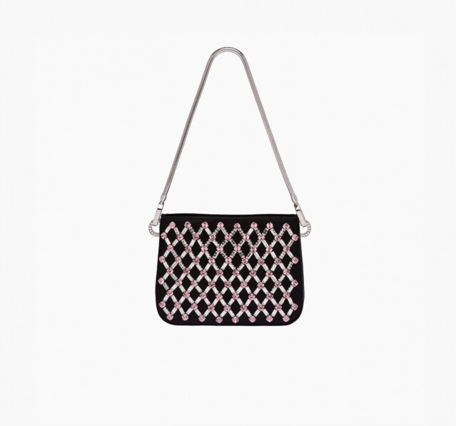 Miu Miu 黑色綴亮片 Sassy 系列手袋 $21,000