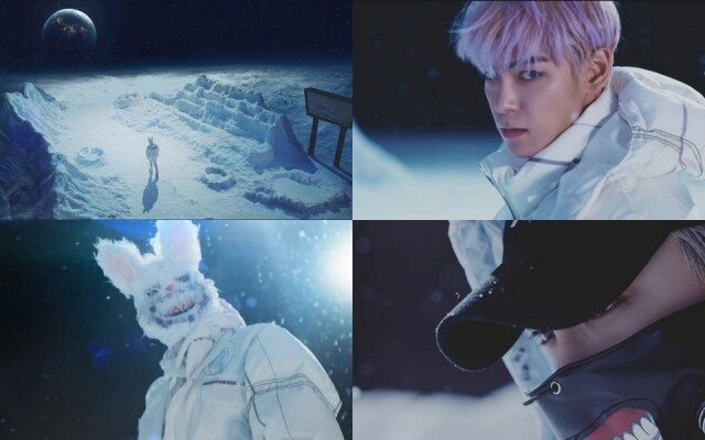 T.O.P 穿上全封閉式地雪褸雪褲演出MV