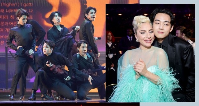 天后巨星對小鮮肉也沒有抵抗力！韓國天團 BTS 再赴格林美頒獎禮，Lady Gaga 也要集郵