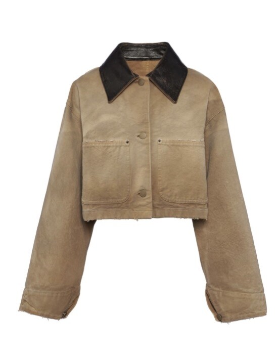 Prada cropped canvas jacket Prada cropped canvas jacket