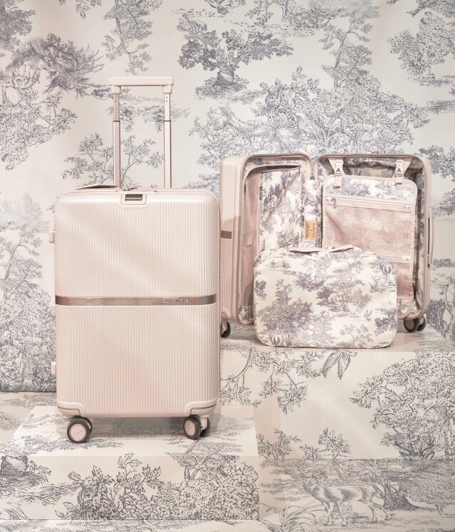 Samsonite x SNIDEL Minter系列夢幻奶茶色行李箱