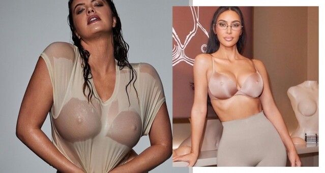 話題女王 Kim Kardashian 再度推出最新作！歐美內衣品牌 Skims 釋出前所未有的「凸點內衣」