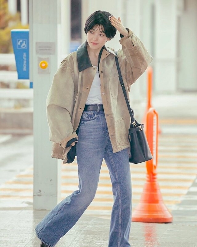 金泰梨 Barn Jacket 穿搭 金泰梨 Barn Jacket 穿搭
