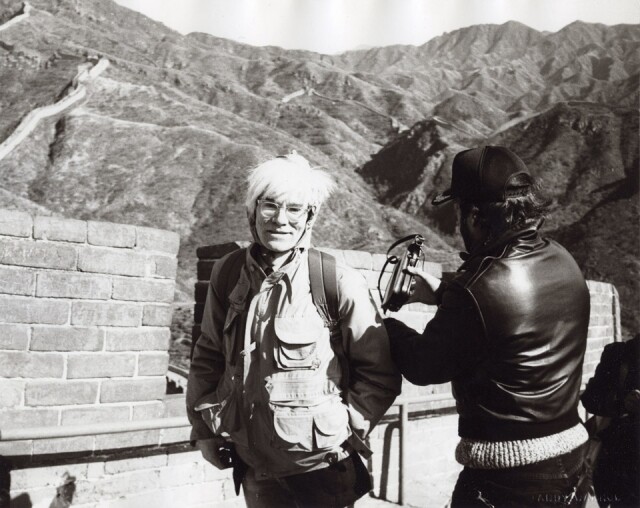 Andy Warhol at the Great Wall, 1982