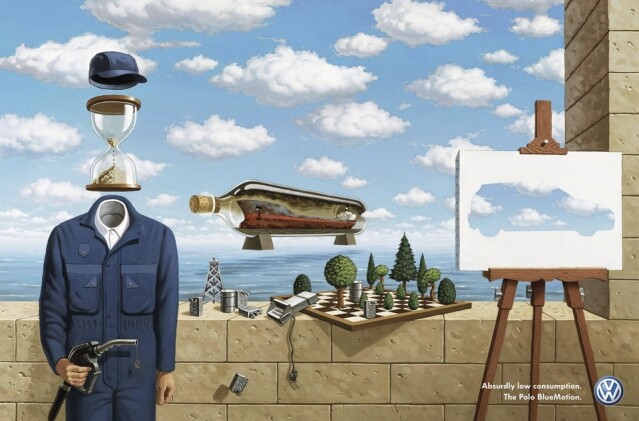 西班牙的 Salvador Dali 和比利時的 René Magritte，作品主題天馬行空