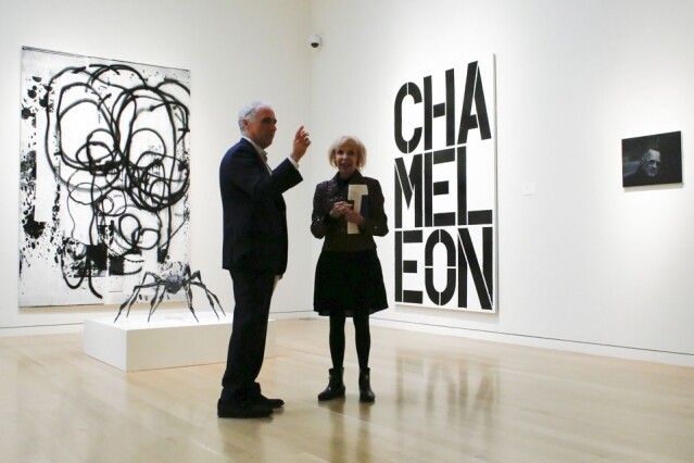 Christopher Wool 於 1990 年創作的作品 Christopher Wool 於 1990 年創作的作品