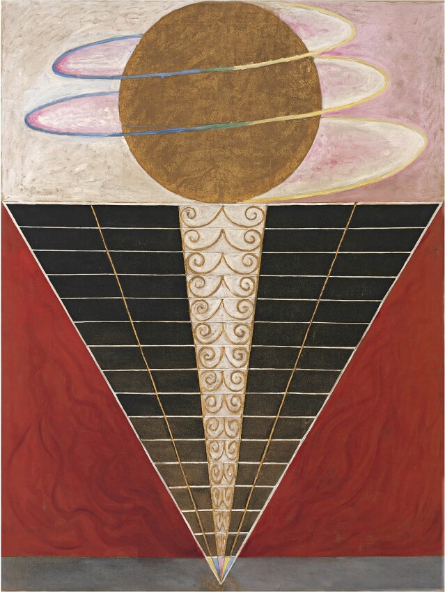 當時歐洲科學的蓬勃發展不斷啟發着 Hilma af Klint 的創作。 當時歐洲科學的蓬勃發展不斷啟發着 Hilma af Klint 的創作。