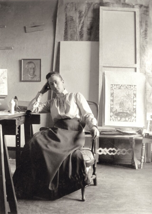 藝術家 Hilma af Klint 於創作上忠於自己，是抽象藝術的先驅。