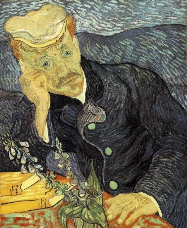 《Portrait of Dr. Gachet》Vincent van Gogh