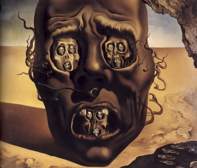 《The Face of War》Salvador Dali 《The Face of War》Salvador Dali