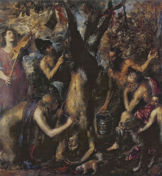 《Flaying of Marsyas》Titian