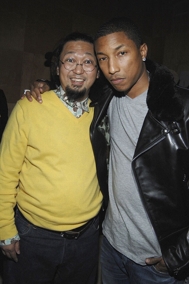 名星音樂人 Pharrell Williams活躍於大眾文化領域，村上隆好友亦不乏一眾著名音樂