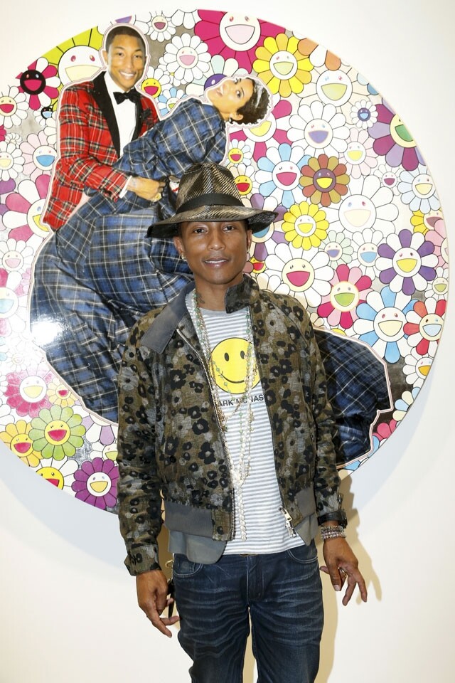 在村上隆的作品中，他的好友 Pharrell Williams 也成為創作主角。
